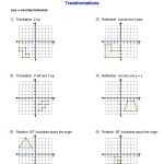 Transformation Of Linear Functions Worksheet Regarding Geometry Transformations Worksheet Pdf