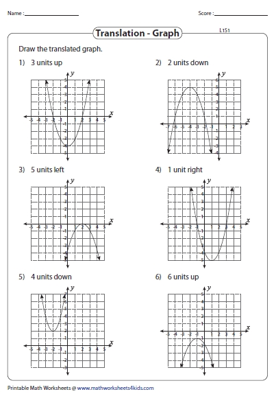 Transformation Of Quadratic Function Worksheets In Quadratic Functions Worksheet Answers