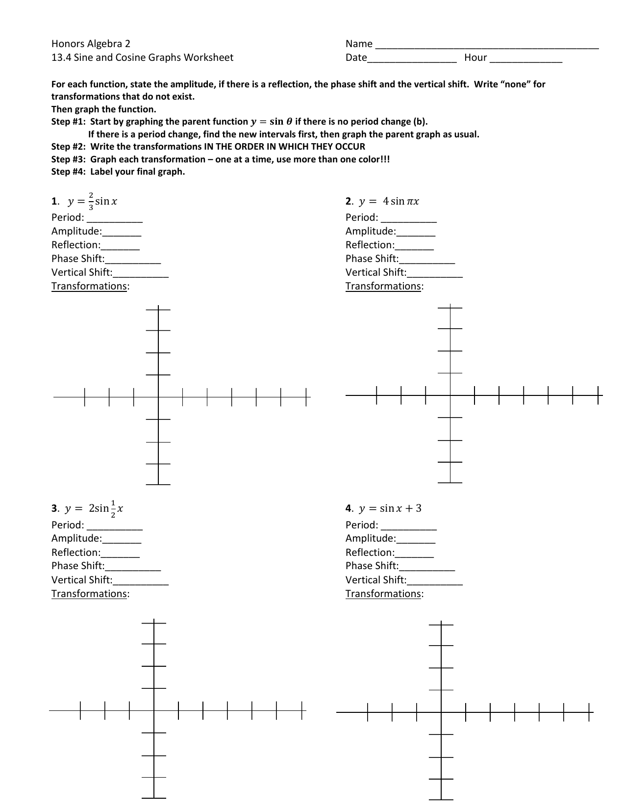 Transformations Of Graphs Worksheet - Worksheet List inside Transformations Of Graphs Worksheet