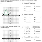 Translation Graph Worksheet pertaining to Geometry Transformations Worksheet Answers