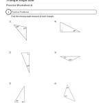 Triangle Angle Sum Worksheet Throughout Angles In A Triangle Worksheet