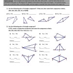 Triangle Congruence Worksheet Answer Key With Regard To Proving Triangles Congruent Worksheet