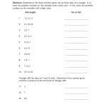 Triangle Inequality Theorem Worksheet | Funrithmetic With Triangle Inequality Theorem Worksheet