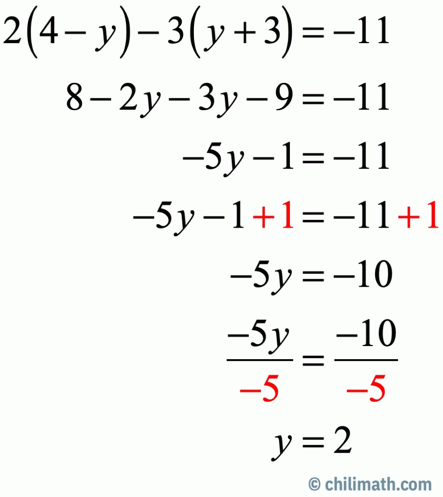 Two Step Equations Distributive Property Worksheet with regard to Two Step Equations Worksheet Answers