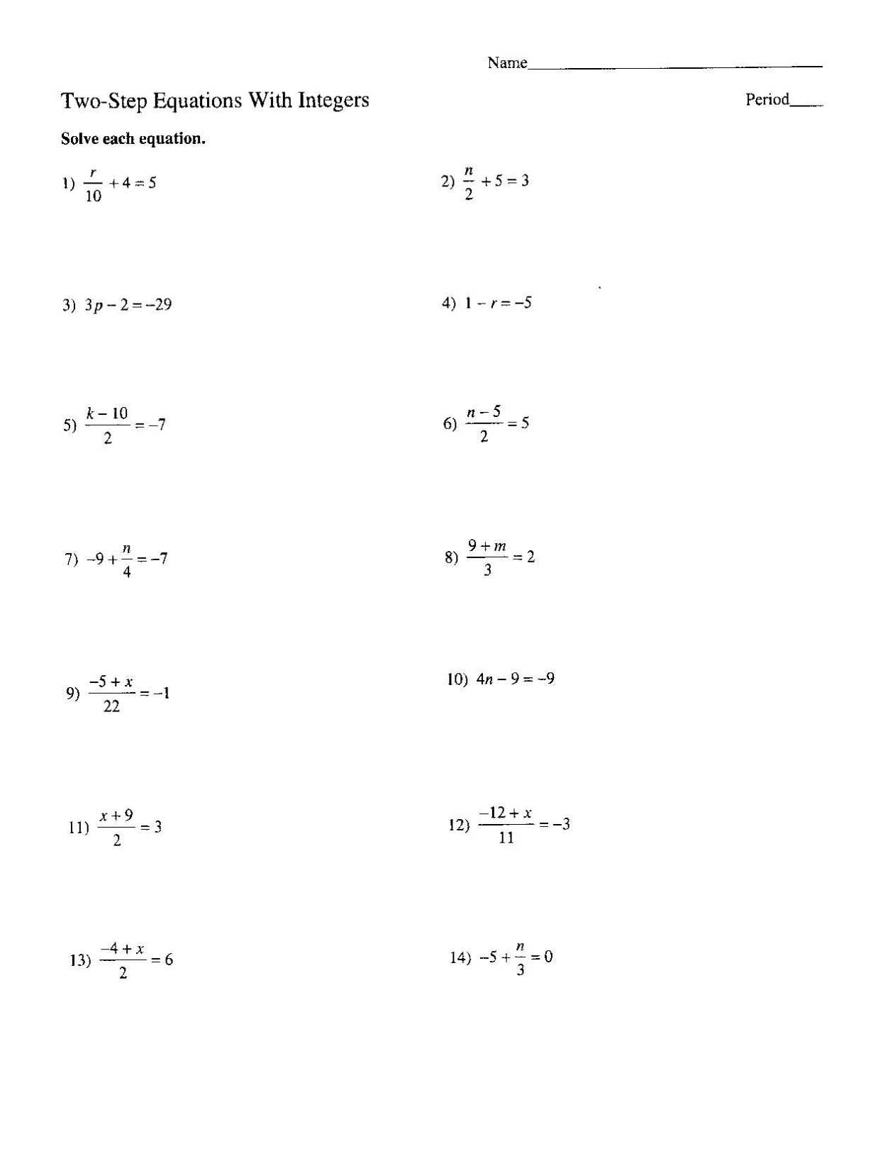 Two Step Equations Multiplication And Division Worksheet Pdf - Times Tables Worksheets With Regard To 2 Step Equations Worksheet