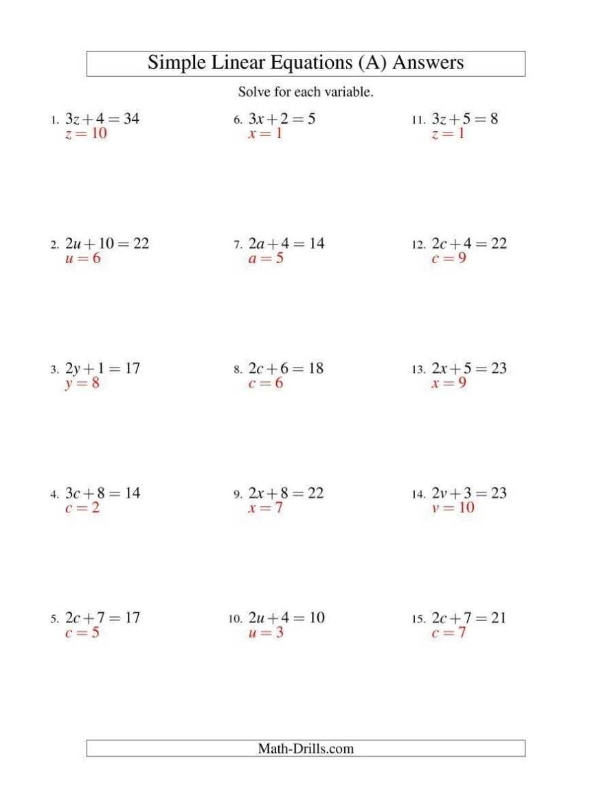 Two Step Equations Worksheet Pdf | Education Template for 2 Step Equations Worksheet
