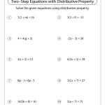 Two Step Equations Worksheets – Math Monks With Multi Step Equations Worksheet Pdf