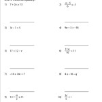 Two Step Inequalities Worksheets Inside Multi Step Inequalities Worksheet