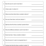 Two Step Inequalities Worksheets Pertaining To Solving Two Step Inequalities Worksheet