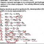 Types Of Chemical Reactions Answer Key Wildseasonthegame — Db Excel With Chemical Reactions Types Worksheet