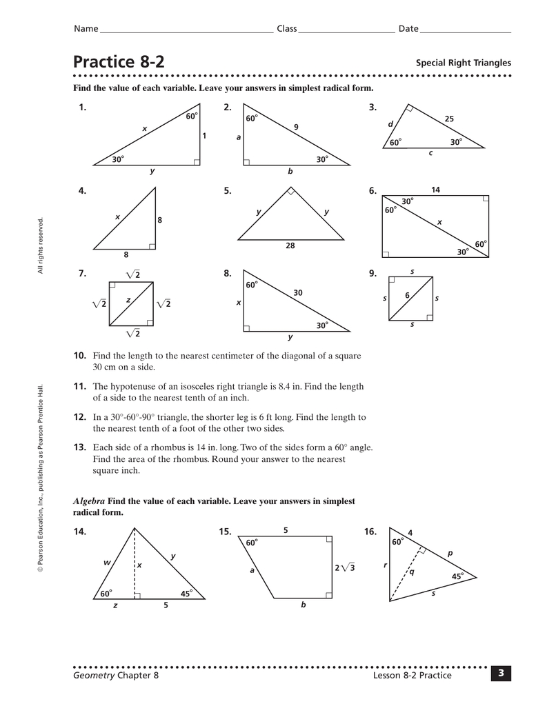Unit 8 Right Triangles And Trigonometry Answer Key - Precalculus Honors Intended For Right Triangle Trigonometry Worksheet Answers