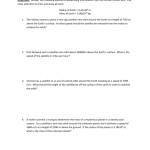 Universal Law Of Gravity & Satellite With Universal Gravitation Worksheet Answers