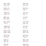 Using The Distributive Property (Some Answers Include Exponents) (I) Pertaining To Properties Of Exponents Worksheet Answers