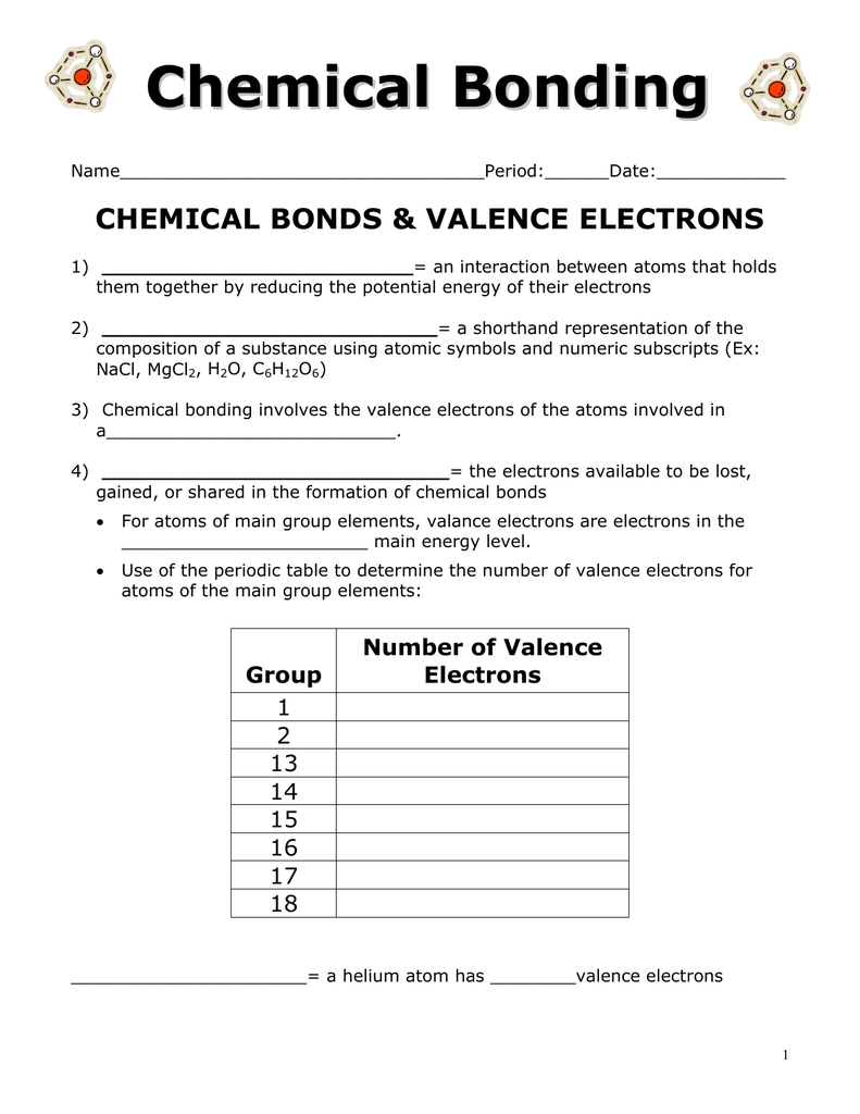 Valence Electrons Worksheet Answers pertaining to Valence Electrons Worksheet Answers