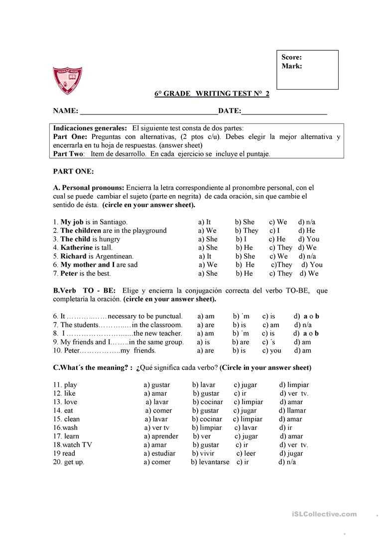 Verbs Like Gustar Worksheet | Worksheet For Education in Verbs Like Gustar Worksheet