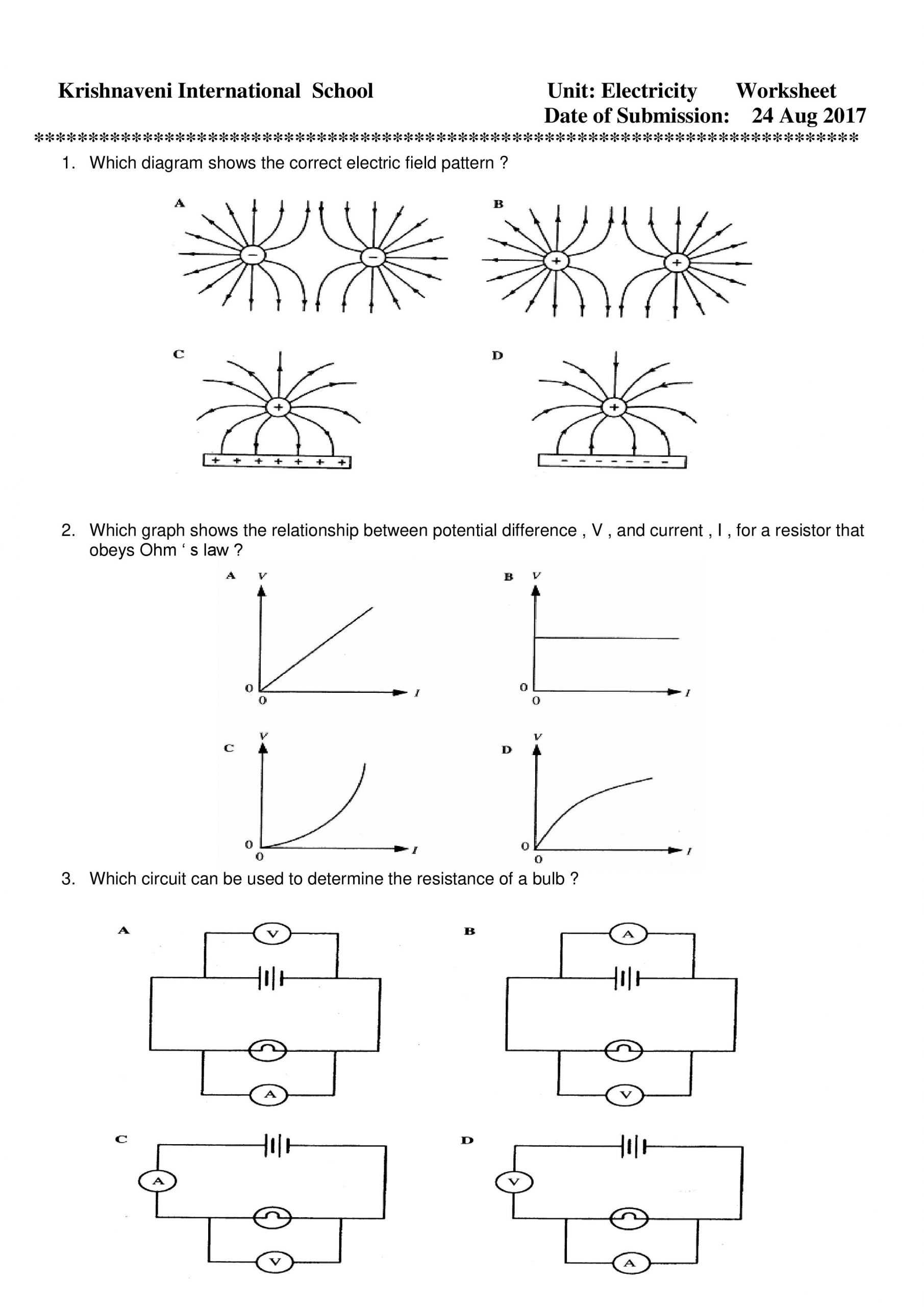 Voltage Current And Resistance Worksheet - Kayra Excel intended for Current Voltage And Resistance Worksheet
