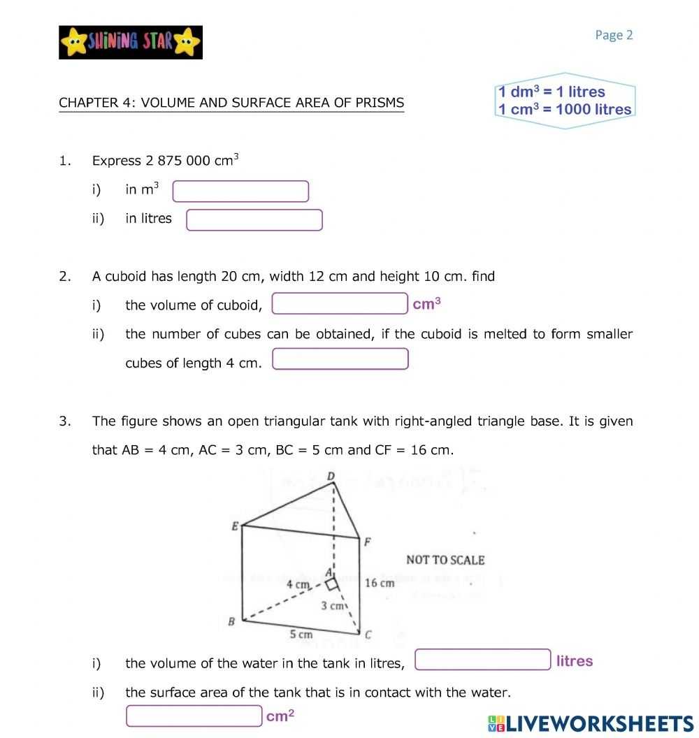 Volume And Surface Area Interactive Worksheet inside Surface Area And Volume Worksheet