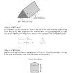 Volume Of Prisms Pyramids Cylinders And Cones Worksheet(With Answers Key with regard to Volume Of Pyramids Worksheet