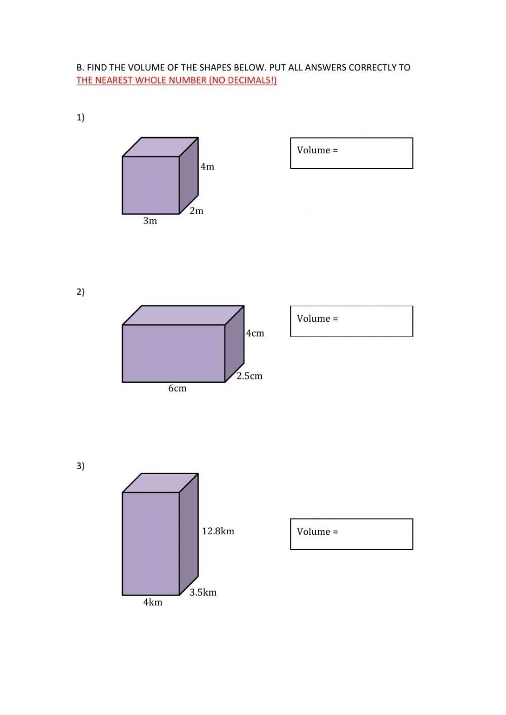 Volume Of Rectangular Prism Worksheet - Pauline Carl'S 3Rd Grade Math Within Volume Rectangular Prism Worksheet