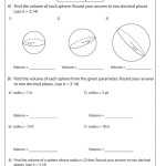 Volume Of Sphere Worksheet For Volume Of Spheres Worksheet
