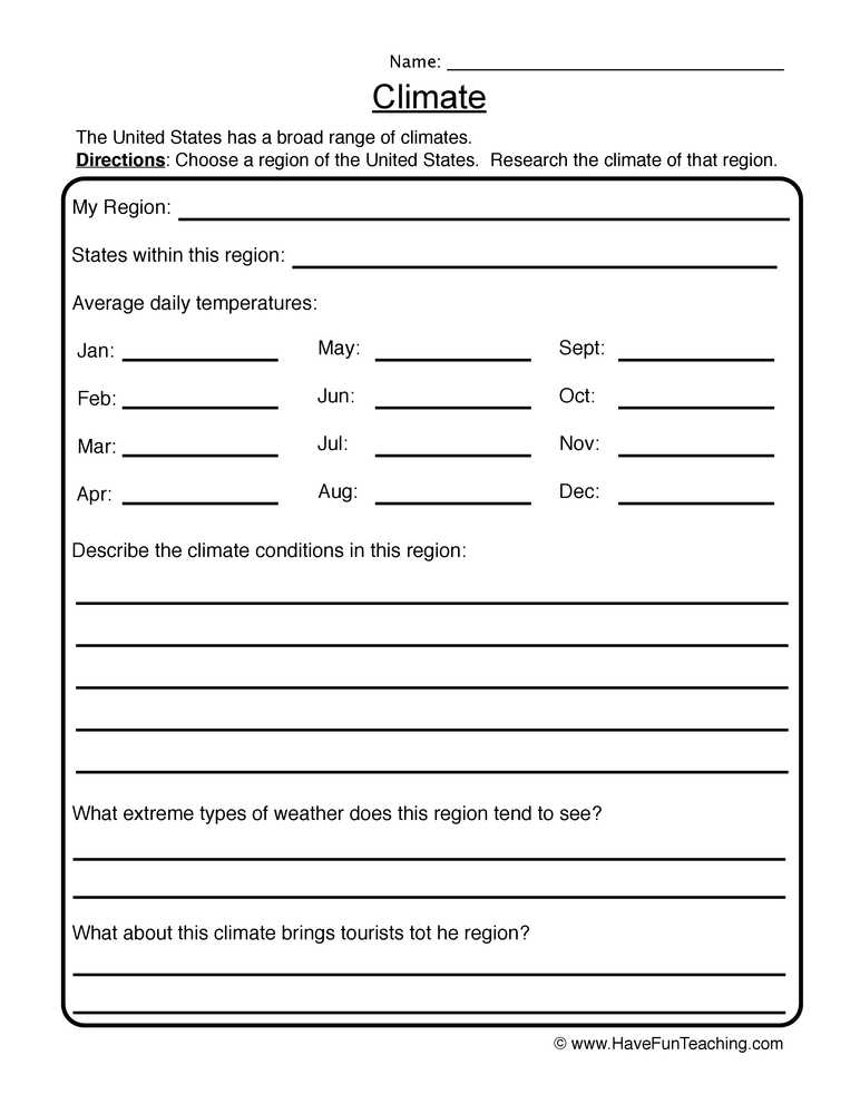 Weather Worksheets - Page 2 Of 5 - Have Fun Teaching With Regard To Weather Vs Climate Worksheet