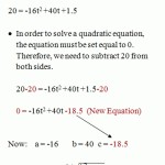 Word Problems Involving Quadratic Equations For Quadratic Word Problems Worksheet