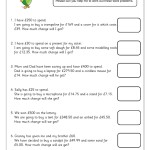 Worded Money Problems Year 5 / Multiplication Word Problems Ks2 Year 5 Within Age Word Problems Worksheet