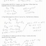 Work And Energy Vocabulary Worksheet With Regard To Work And Energy Worksheet