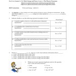 Work Energy And Power Worksheet Answers — Db-Excel for Work And Energy Worksheet Answers