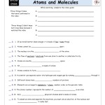 Worksheet For Bill Nye – Atoms And Molecules Throughout Atoms And Molecules Worksheet