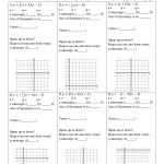 Worksheet Graphing Quadratic Functions With Quadratic Formula Worksheet With Answers
