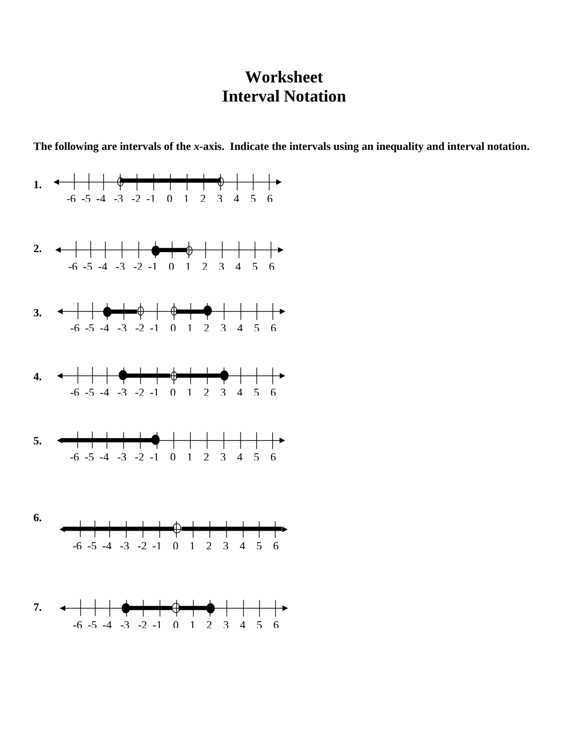 Worksheet Interval Notation - Crystal Sierra | Library | Formative In Set Builder Notation Worksheet