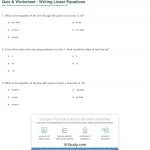 Worksheet Level 2 Writing Linear Equations Answers — Db Excel Throughout Writing Linear Equations Worksheet Answers