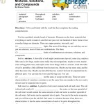 Worksheet Mixtures And Solutions Answers – Promotiontablecovers In Mixtures And Solutions Worksheet Answers