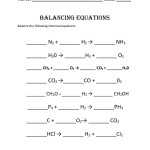 Worksheet: More Practice Balancing Equations Balance The Following Equations. : Balancing Regarding Balancing Chemical Equations Worksheet 1