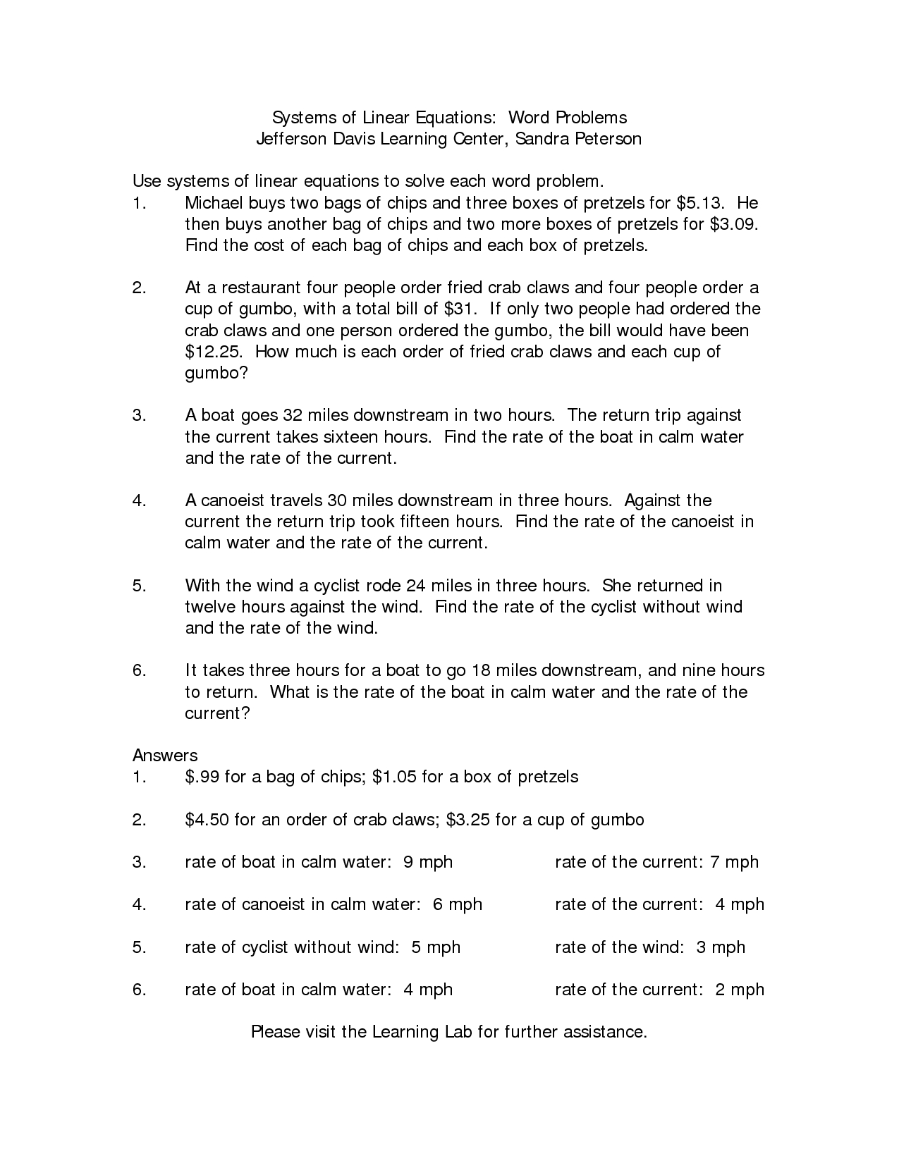 Worksheet Systems Of Inequalities Linear Programming Answers With Linear Word Problem Worksheet