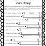 Write On, Fourth Grade!: Subject & Predicate Freebie! With Subject And Predicate Worksheet