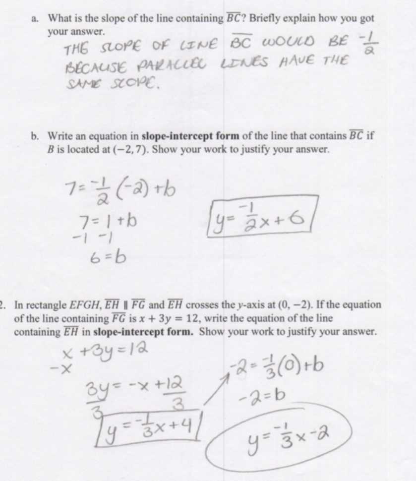 Writing Equations Of Parallel And Perpendicular Lines Worksheet Answers in Writing Equations Of Lines Worksheet