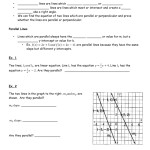 Writing Equations Of Parallel And Perpendicular Lines Worksheet Answers intended for Parallel And Perpendicular Lines Worksheet